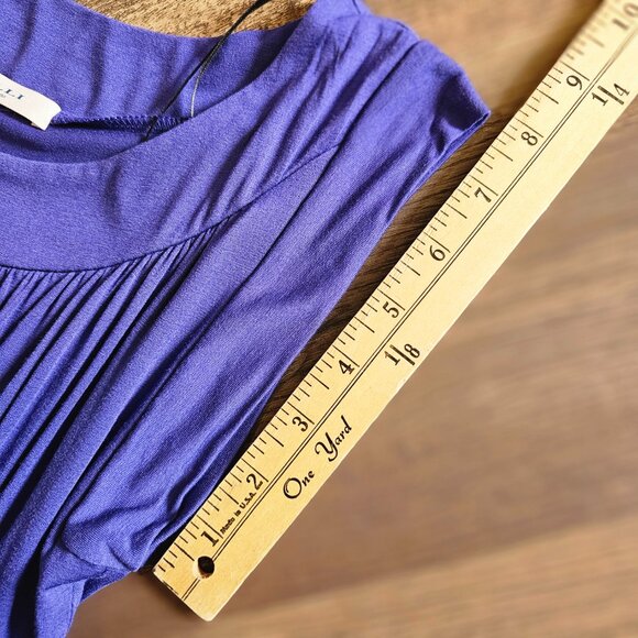 Gilli Kamile Sleeveless A-Line Grecian/Greek Style Dress Royal Blue/Soft Purple - Picture 8 of 13